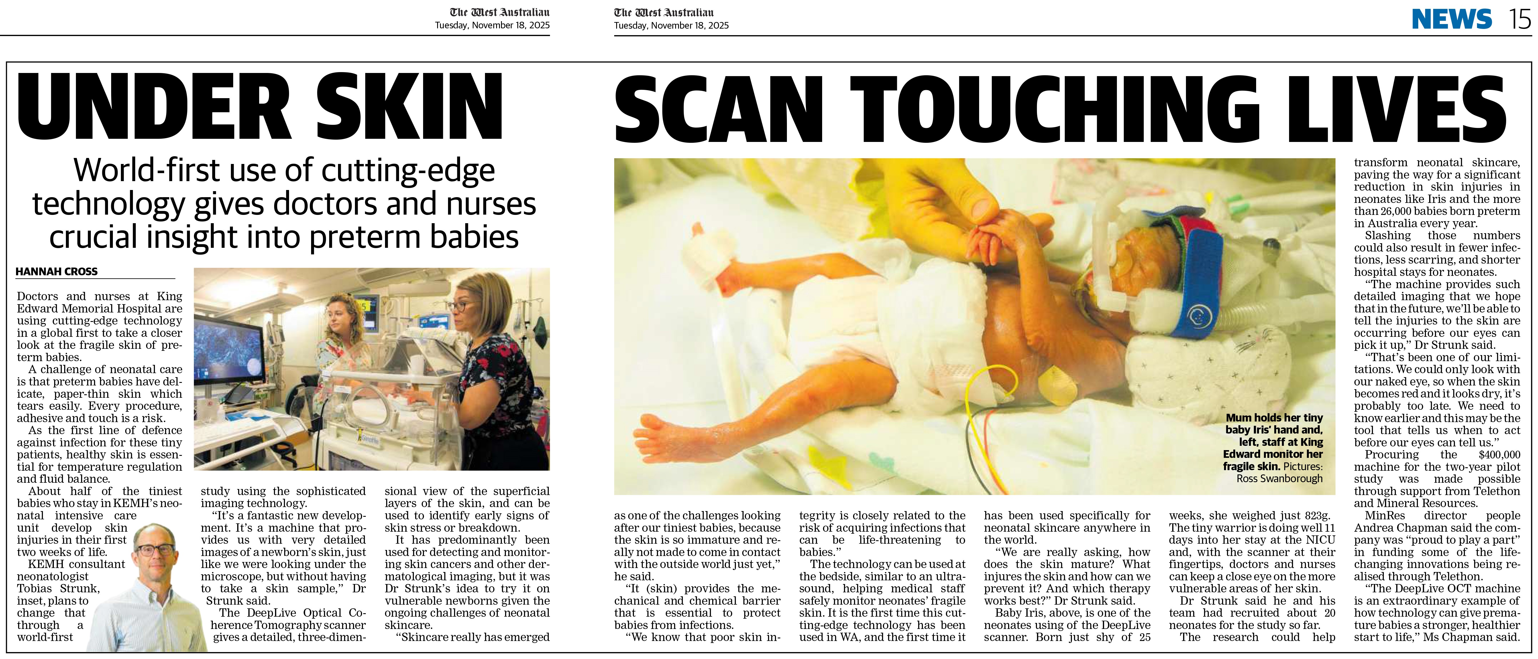 The West Australian, 18 November 2025, pages 14-15