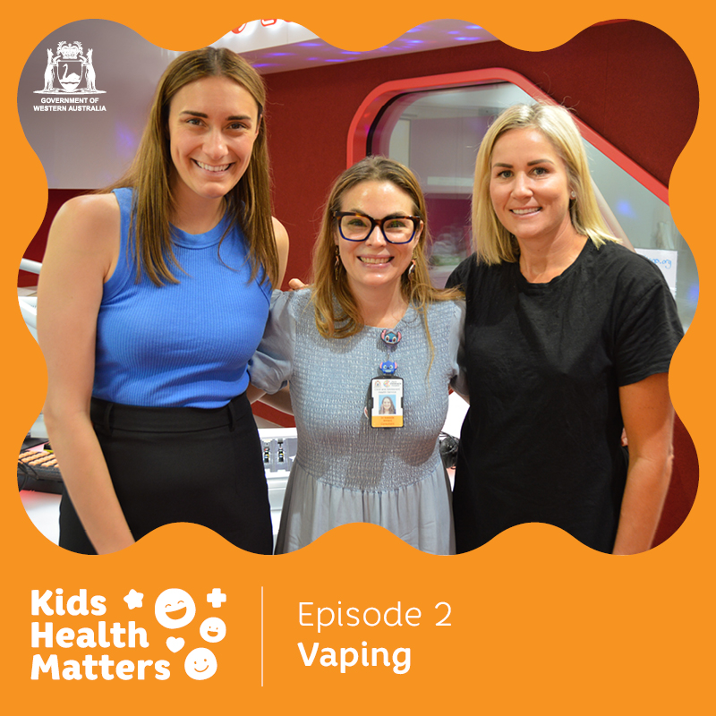 Dani Shuey, Dr Adelaide Withers and School Health Nurse Kellie sit down for this week's episode of Kids Health Matters to discuss the rise and risks of vaping