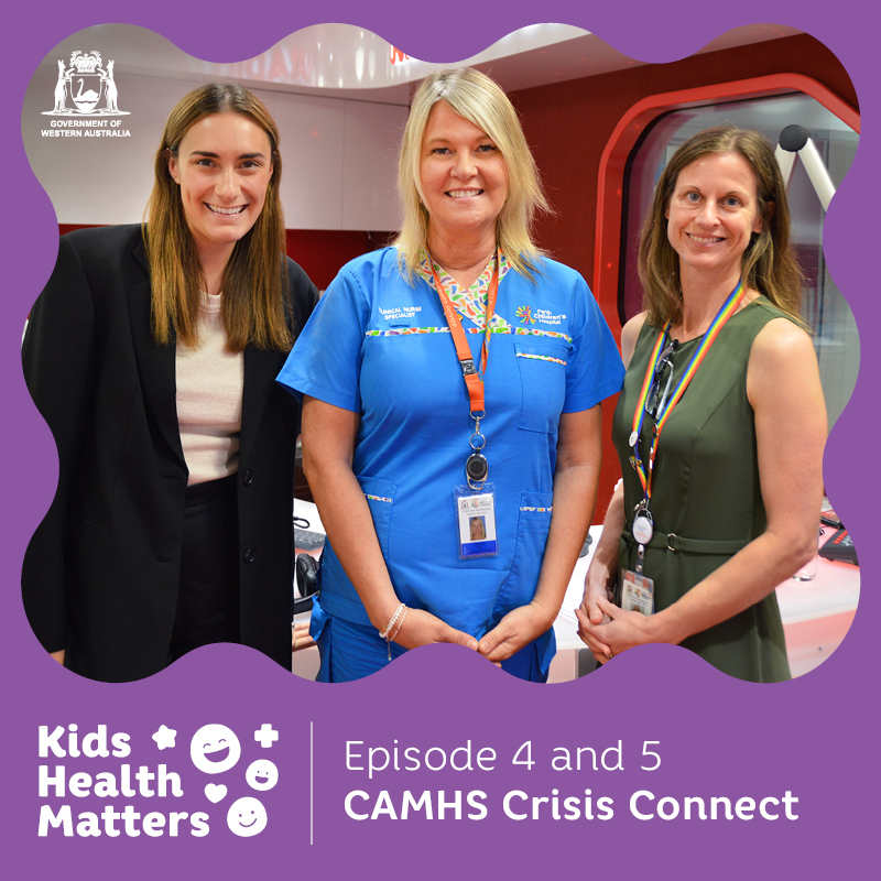 On this week's episodes of Kids Health Matters hosts Dani Shuey and Danielle Engelbrecht are joined by CAMHS Clinical Nurse Specialist Veronica Plej