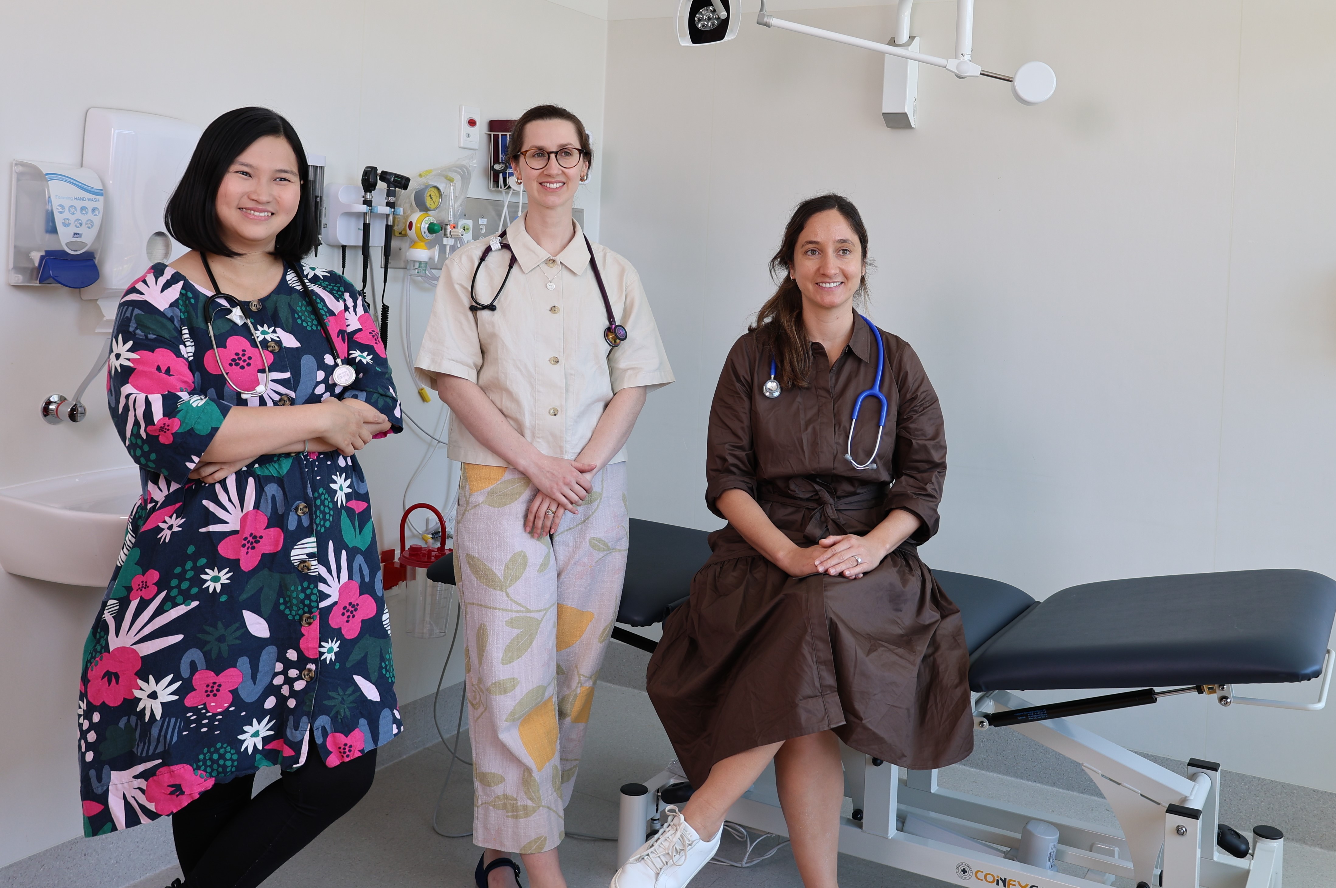 Telethon Trust Research Fellows Dr Joo Anne Chiam, Dr Catherine Honey and Dr Abigail Hudson