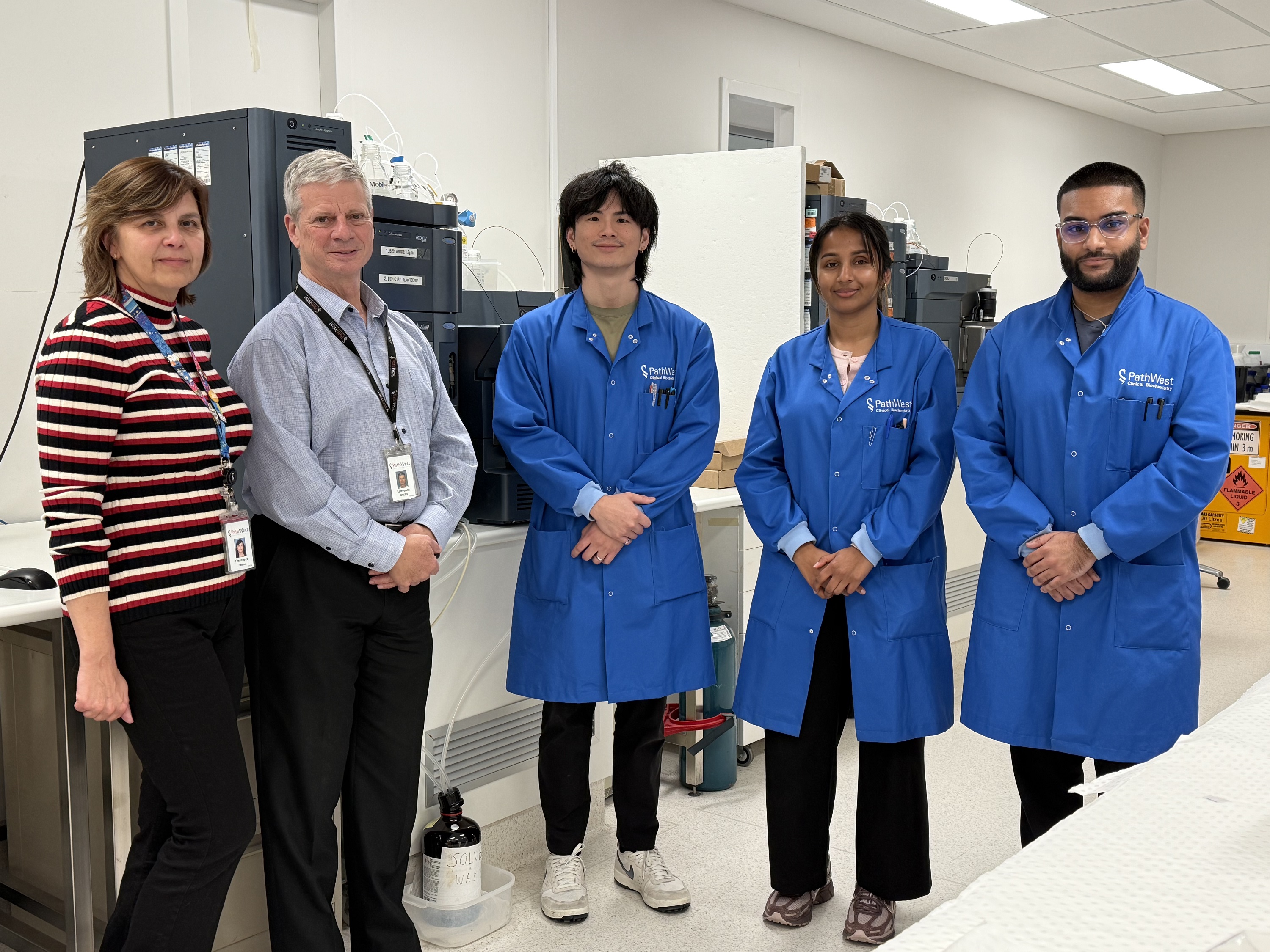 The specialist team of laboratory scientists contributing to the program expansion