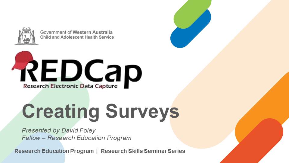 Cover image for REDCap Creating Surveys workshop recording 