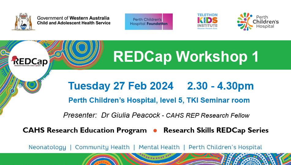 REDCap Workshop 1: Basic Walkthrough recording from 27 Feb 2024 presented by Dr Giulia Peacock