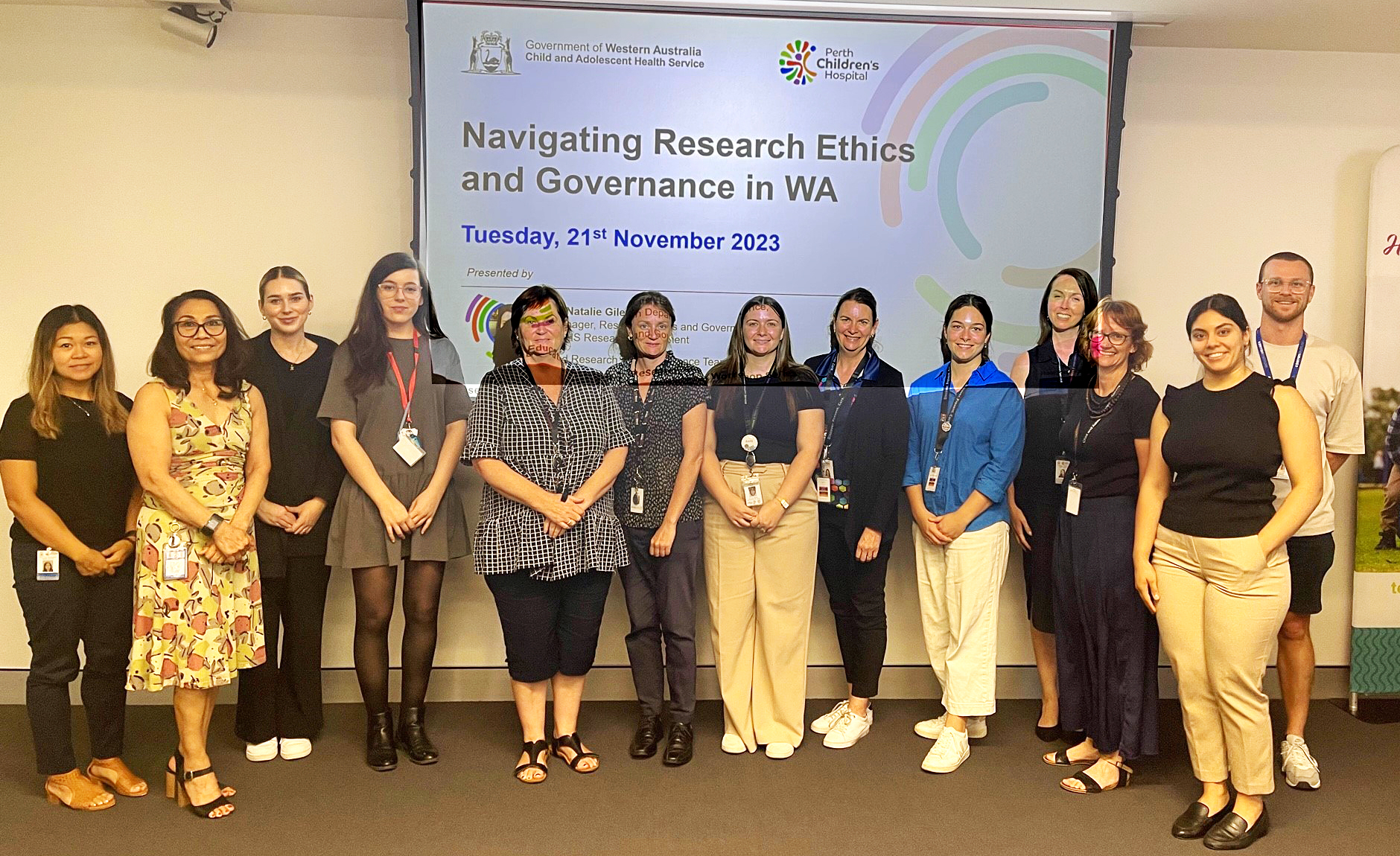 Attendees of the final Research Skills Workshop - Navigating Research Ethics and Governance in WA