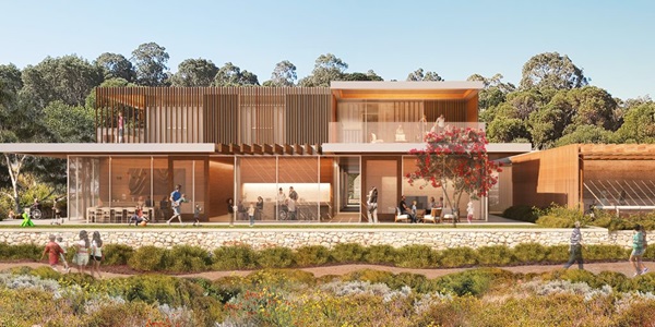 Outside of the Children's Hospice - artist's render