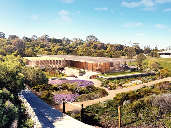 Artist render of the exterior of the new Children's Hospice Project