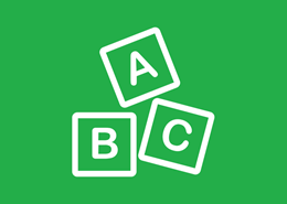 Child's building blocks icon